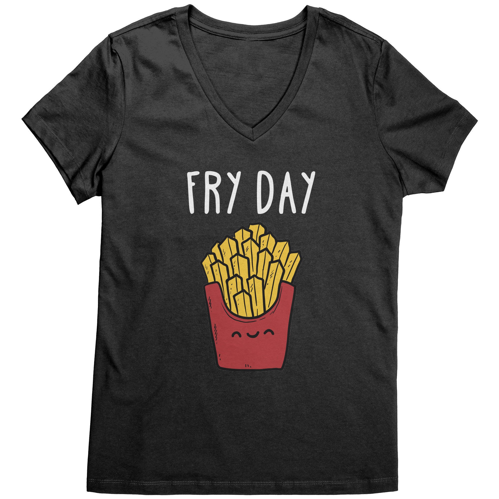 Fry Day Women's V-Neck-Apparel-Teelime | shirts-hoodies-mugs