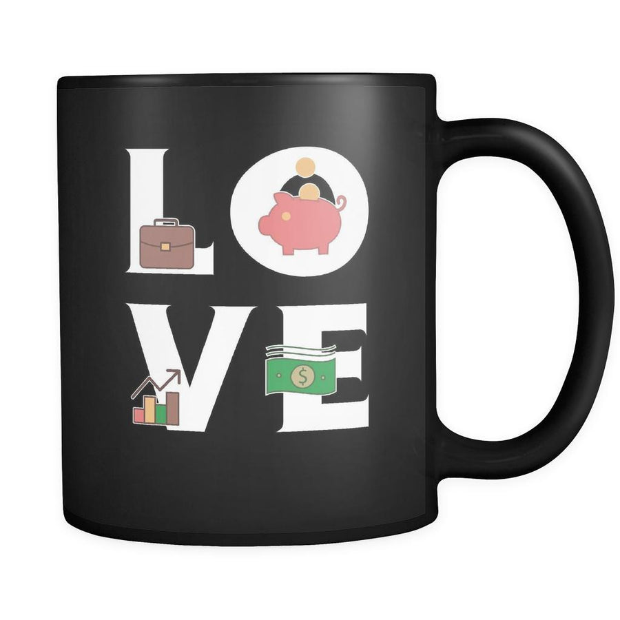 Accountant / Manager - LOVE Accountant / Manager - 11oz Black Mug-Drinkware-Teelime | shirts-hoodies-mugs
