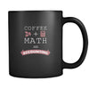 Accountant mugs Coffee + Math = Accounting mug - accountant gifts, accounting mug, accounting mugs (11oz) Black-Drinkware-Teelime | shirts-hoodies-mugs