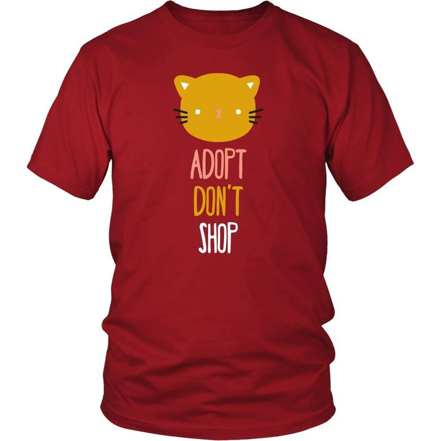 Animal Rescue T Shirt - Adopt don't shop cat
