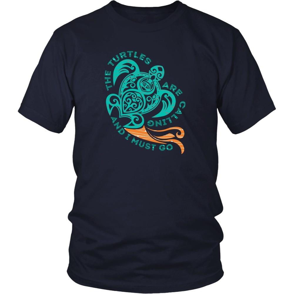 Animal T Shirt - The turtles are calling and I must go-T-shirt-Teelime | shirts-hoodies-mugs