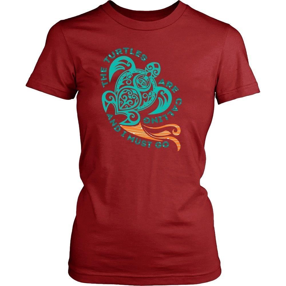 Animal T Shirt - The turtles are calling and I must go-T-shirt-Teelime | shirts-hoodies-mugs