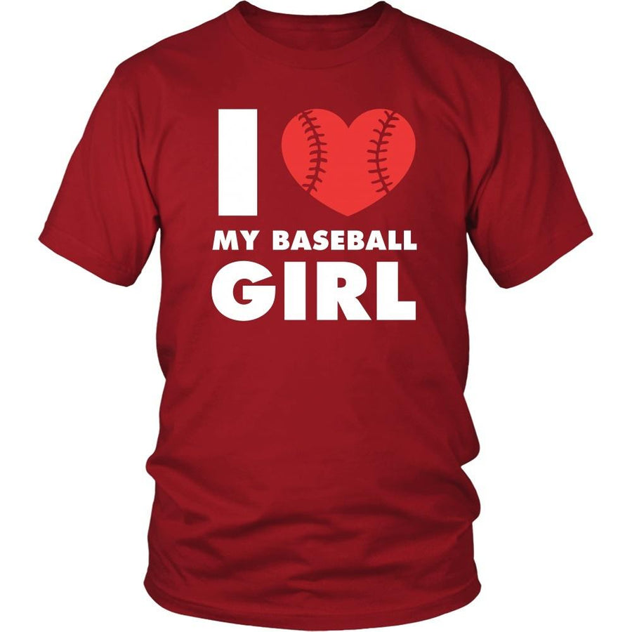 Baseball T Shirt - I love my baseball girl