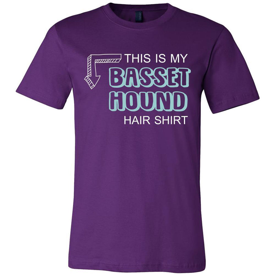 Basset hound Shirt - This is my Basset hound hair shirt - Dog Lover Gift-T-shirt-Teelime | shirts-hoodies-mugs