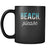 Beach Beach, please 11oz Black Mug
