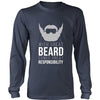 Beard T Shirt - With great Beard comes great Responsibility-T-shirt-Teelime | shirts-hoodies-mugs