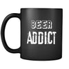 Beer Beer Addict 11oz Black Mug-Drinkware-Teelime | shirts-hoodies-mugs