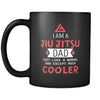 BJJ I am a Jiu Jitsu dad just like a normal dad except much cooler 11oz Black Mug-Drinkware-Teelime | shirts-hoodies-mugs