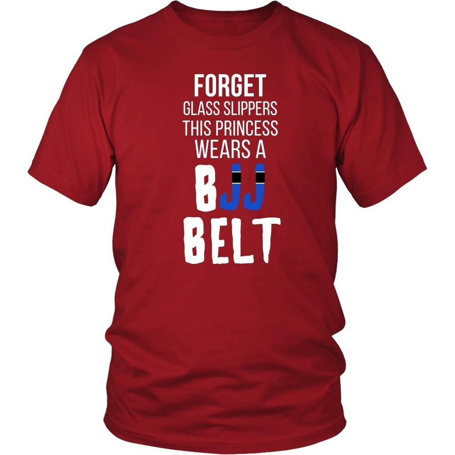 BJJ T Shirt - Forget glass slippers, this princess wears a BJJ Belt-T-shirt-Teelime | shirts-hoodies-mugs