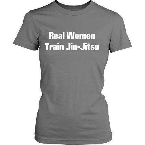 BJJ T Shirt - Real women train jiu jitsu-T-shirt-Teelime | shirts-hoodies-mugs