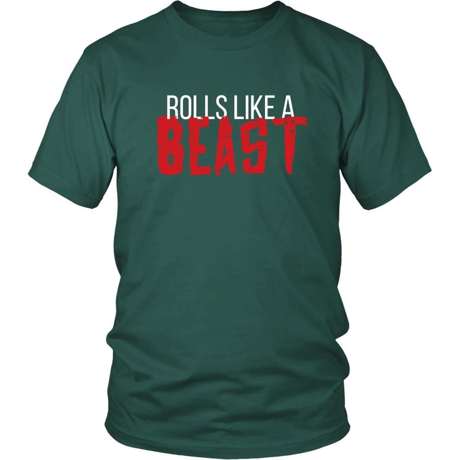 BJJ T Shirt - Rolls like a Beast-T-shirt-Teelime | shirts-hoodies-mugs