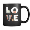 Book / Librarian / Reading - LOVE Book / Librarian / Reading - 11oz Black Mug-Drinkware-Teelime | shirts-hoodies-mugs