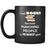 Book Lover - I read Books because punching people is frowned upo - 11oz Black Mug
