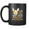 Boston Terrier If my Boston Terrier doesn't like you I probably won't either 11oz Black Mug-Drinkware-Teelime | shirts-hoodies-mugs