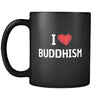 Buddhism I Love Buddhism 11oz Black Mug-Drinkware-Teelime | shirts-hoodies-mugs
