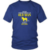 Bulldog Shirt - Never underestimate an old man with a Bulldog Grandfather Dog Gift-T-shirt-Teelime | shirts-hoodies-mugs