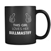 Bullmastiff This Girl Loves Her Bullmastiff 11oz Black Mug-Drinkware-Teelime | shirts-hoodies-mugs