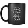 Camping Camp sweet camp 11oz Black Mug-Drinkware-Teelime | shirts-hoodies-mugs