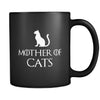 Cats Mother of Cats 11oz Black Mug-Drinkware-Teelime | shirts-hoodies-mugs