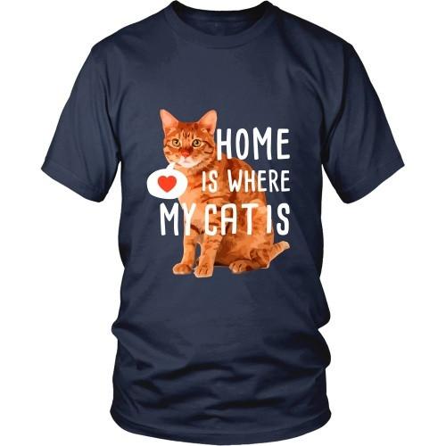 Cats T Shirt - Home is where my Cat is