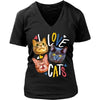 Cats T Shirt - I love Cats-T-shirt-Teelime | shirts-hoodies-mugs