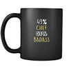 Chef 49% Chef 51% Badass 11oz Black Mug-Drinkware-Teelime | shirts-hoodies-mugs