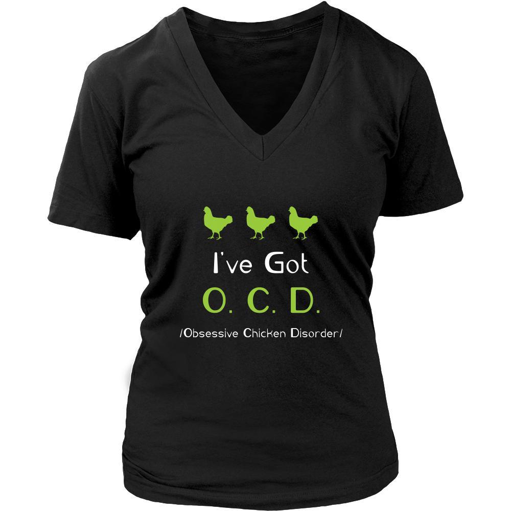 Chicken Shirt - OCD - Animal Lover Gift-T-shirt-Teelime | shirts-hoodies-mugs