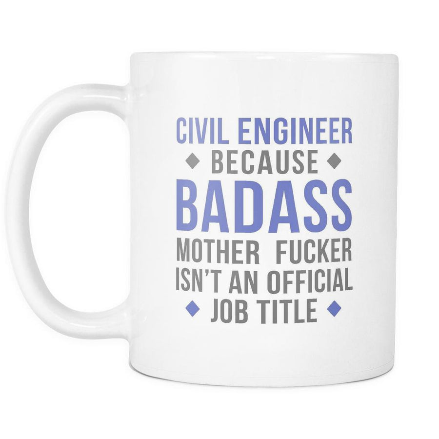 Civil Engineer coffee cup - Badass Civil Engineer-Drinkware-Teelime | shirts-hoodies-mugs