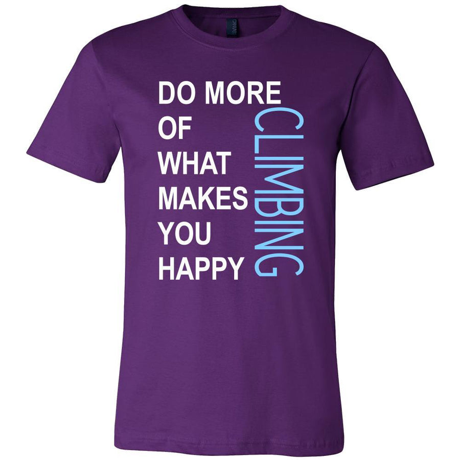 Climbing Shirt - Do more of what makes you happy Climbing- Hobby Gift-T-shirt-Teelime | shirts-hoodies-mugs