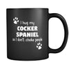 Cocker Spaniel I Hug My Cocker Spaniel 11oz Black Mug-Drinkware-Teelime | shirts-hoodies-mugs