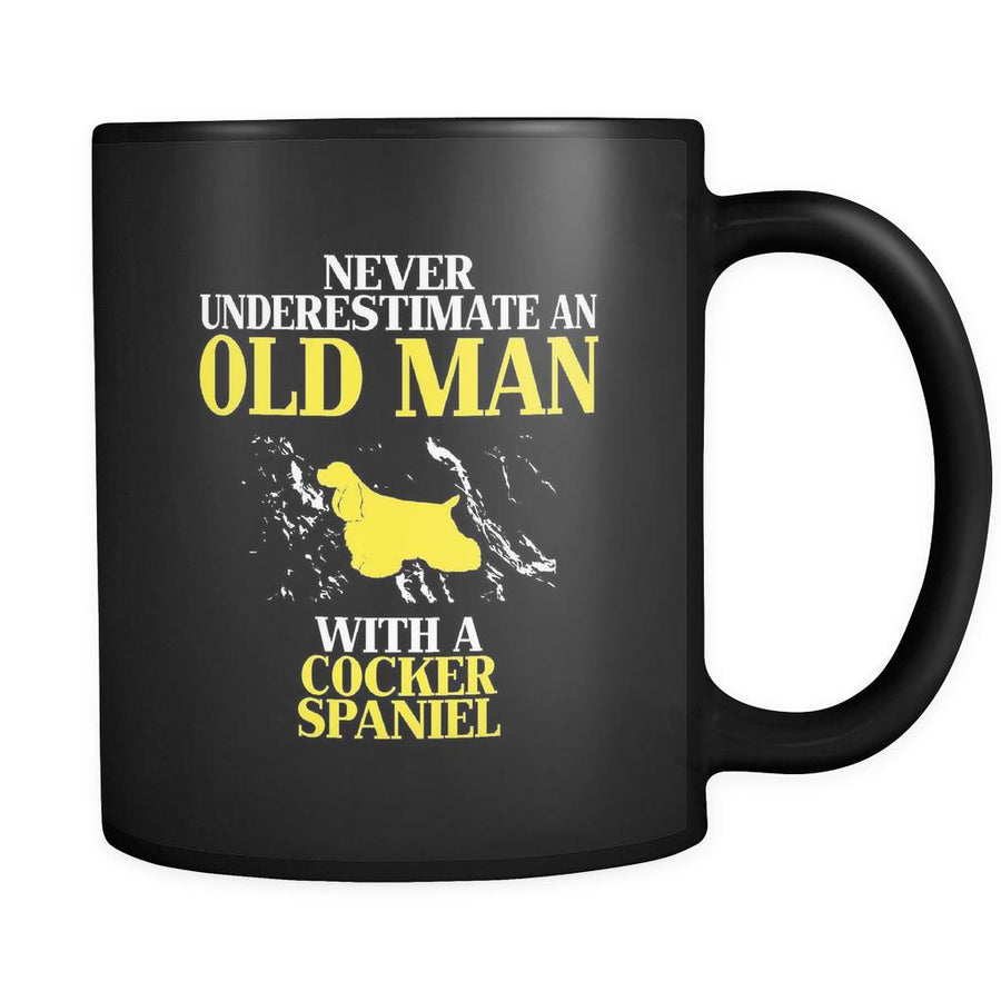 Cocker spaniel Never underestimate an old man with a Cocker spaniel 11oz Black Mug-Drinkware-Teelime | shirts-hoodies-mugs