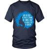 Curly T Shirt - God blessed me with a crown of curls cuz' He knew I'd be a queen-T-shirt-Teelime | shirts-hoodies-mugs