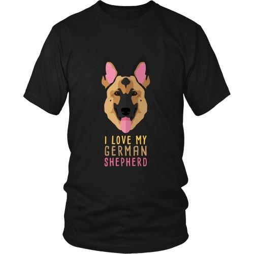 Dogs T Shirt I love my German Shepherd Teelime Unique t shirts