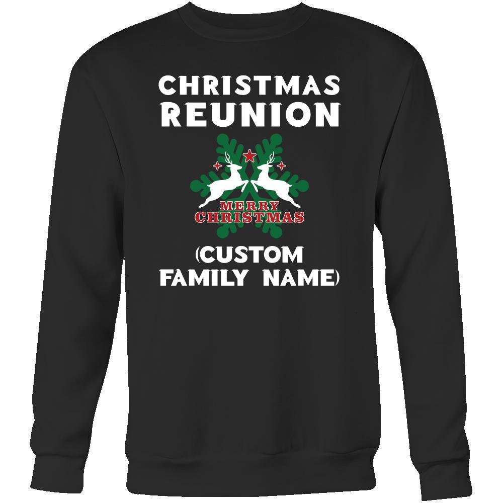 Family T shirt - Christmas Reunion (Your Family name)-T-shirt-Teelime | shirts-hoodies-mugs