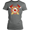 Firefighter T Shirt - Fueled by Hell's fire Driven by courage-T-shirt-Teelime | shirts-hoodies-mugs
