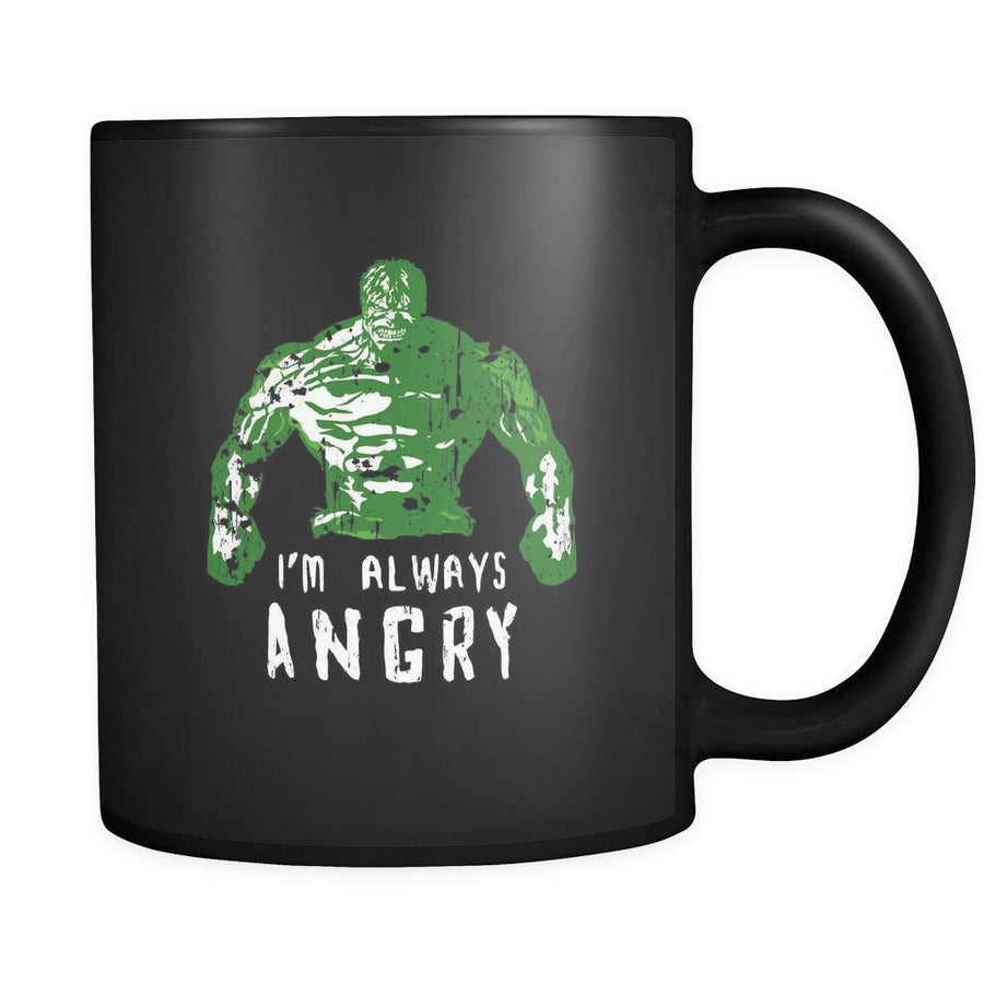 Fitness I'm always angry 11oz Black Mug-Drinkware-Teelime | shirts-hoodies-mugs
