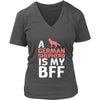 German shepherd Shirt - a German shepherd is my bff- Dog Lover Gift-T-shirt-Teelime | shirts-hoodies-mugs