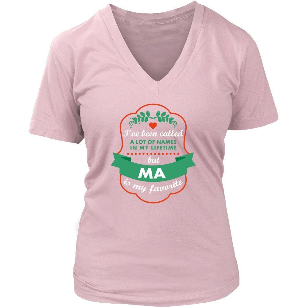 Grandma T Shirt - I've been called a lot of names in my lifetime but Ma is my favorite-T-shirt-Teelime | shirts-hoodies-mugs