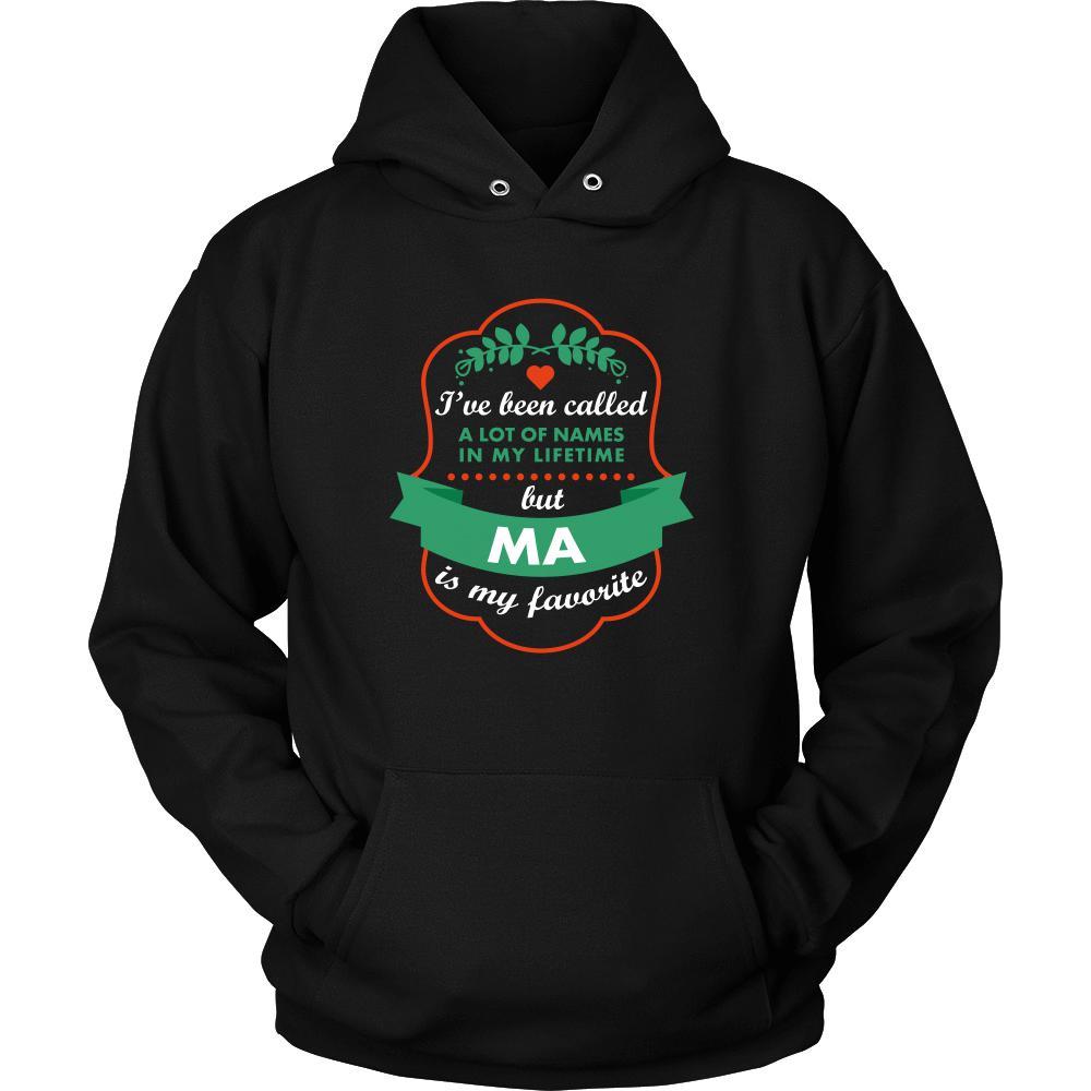 Grandma T Shirt - I've been called a lot of names in my lifetime but Ma is my favorite-T-shirt-Teelime | shirts-hoodies-mugs