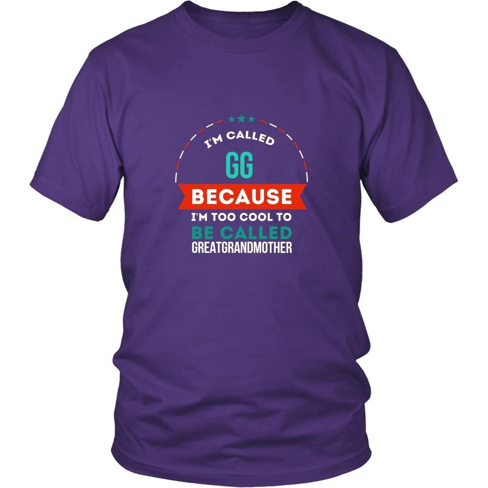 Grandmother T shirt - I'm Caled GG because I'm Too Cool to be Called Greatgrandmother-T-shirt-Teelime | shirts-hoodies-mugs
