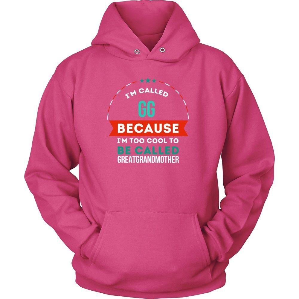 Grandmother T shirt - I'm Caled GG because I'm Too Cool to be Called Greatgrandmother-T-shirt-Teelime | shirts-hoodies-mugs