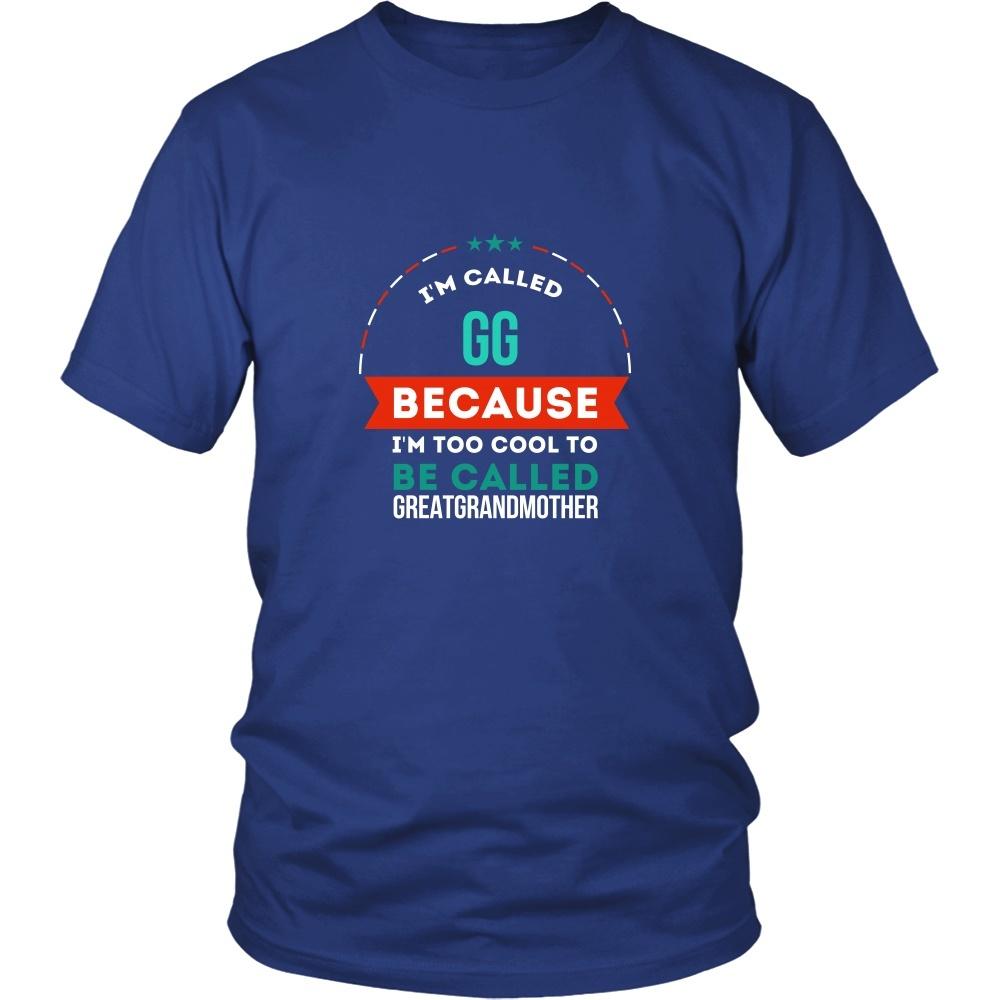 Grandmother T shirt - I'm Caled GG because I'm Too Cool to be Called Greatgrandmother-T-shirt-Teelime | shirts-hoodies-mugs