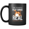 Grandpa Drummer Cup - Some grandpas play bingo, real grandpas play drums - 11 oz Black Mug-Drinkware-Teelime | shirts-hoodies-mugs