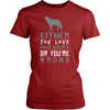 Gray Wolf Shirt - Love or Wrong - Animal Lover Gift-T-shirt-Teelime | shirts-hoodies-mugs
