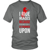 Horse T Shirt - I ride Horses because punching people is frowned upon-T-shirt-Teelime | shirts-hoodies-mugs