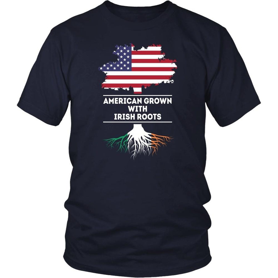 Irish T Shirt - American grown with Irish Roots-T-shirt-Teelime | shirts-hoodies-mugs