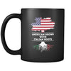 Italian roots American grown with Italian roots 11oz Black Mug-Drinkware-Teelime | shirts-hoodies-mugs