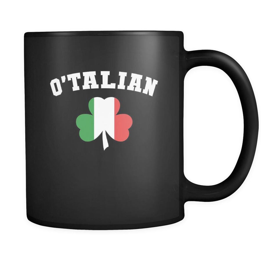 Italians O'talian 11oz Black Mug-Drinkware-Teelime | shirts-hoodies-mugs