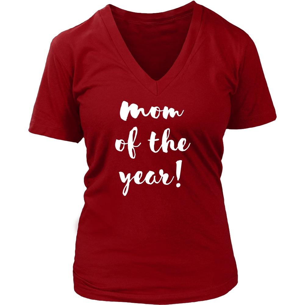 Mother's Day T Shirt - Mom of the year-T-shirt-Teelime | shirts-hoodies-mugs