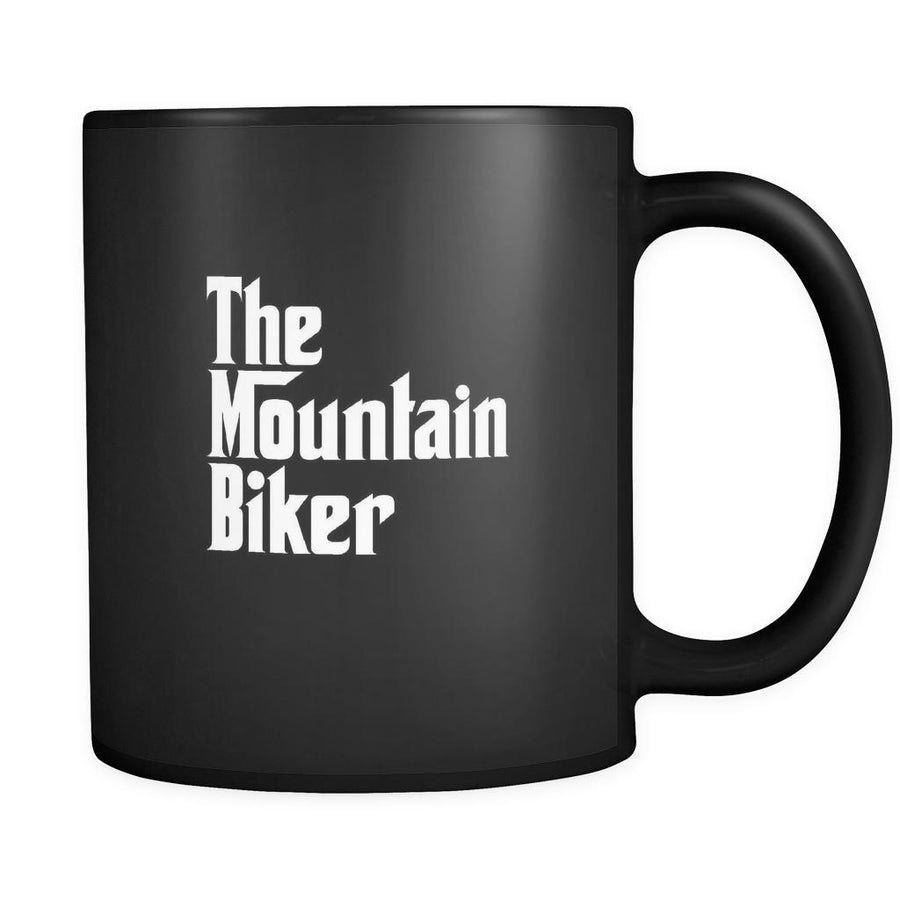 Mountain biking The Mountain Biker 11oz Black Mug-Drinkware-Teelime | shirts-hoodies-mugs